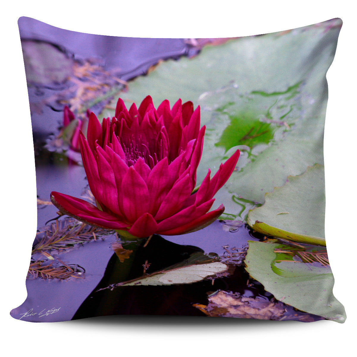 Water Lily Pillow covers Featuring Robert G. Nulph Photography