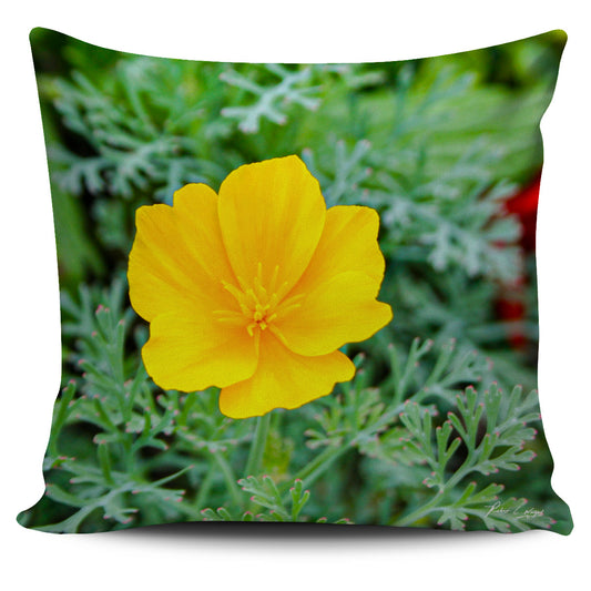 California Poppy Pillow Cover