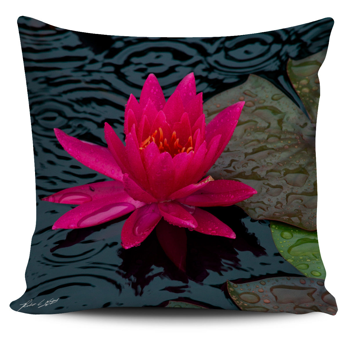 Water Lily Pillow covers Featuring Robert G. Nulph Photography