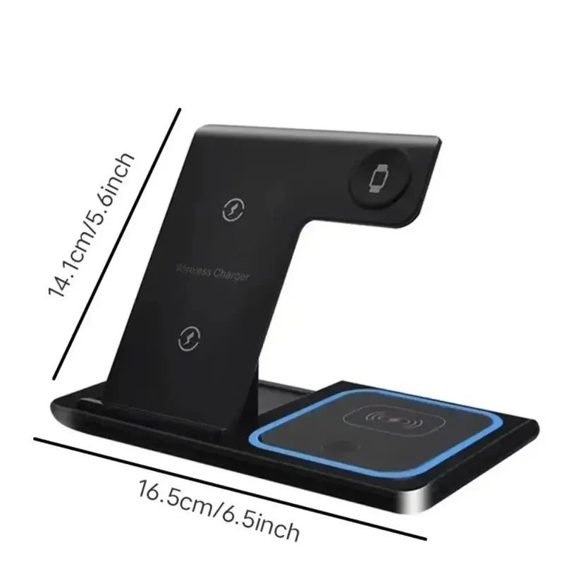 3 In 1 Wireless Charger Phone Stand