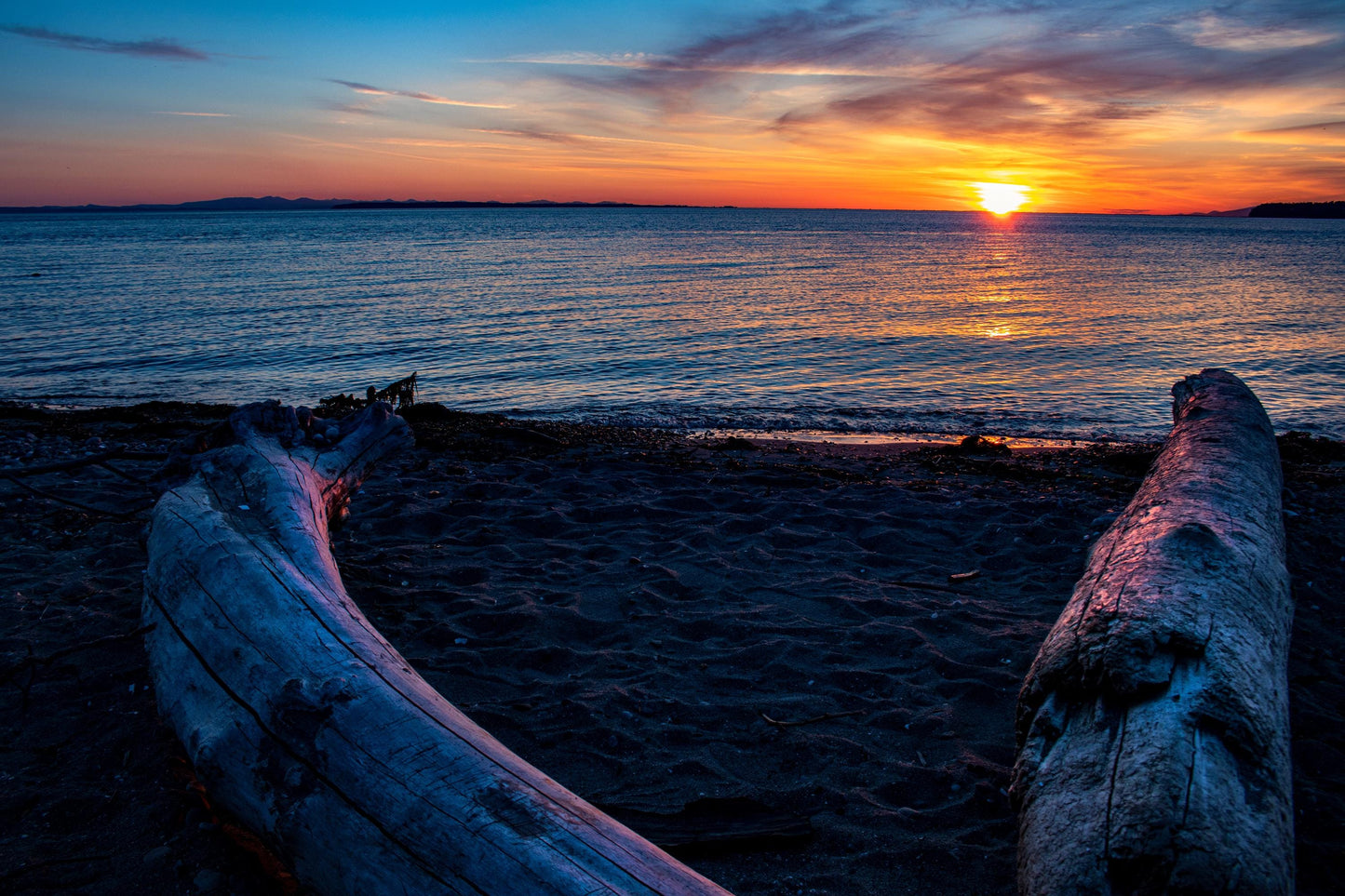 Birch Bay Sunset, Washington State, sunset, landscape, seascape, Pacific Northwest, nature, seascape, wall art, home decor, fine art print