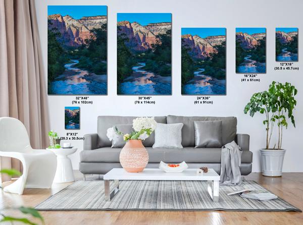 Zion Oasis, Zion National Park | Virgin River Landscape Photography | Scenic Wall Art, Utah Photography, Southwestern Landscape, Canyon Art