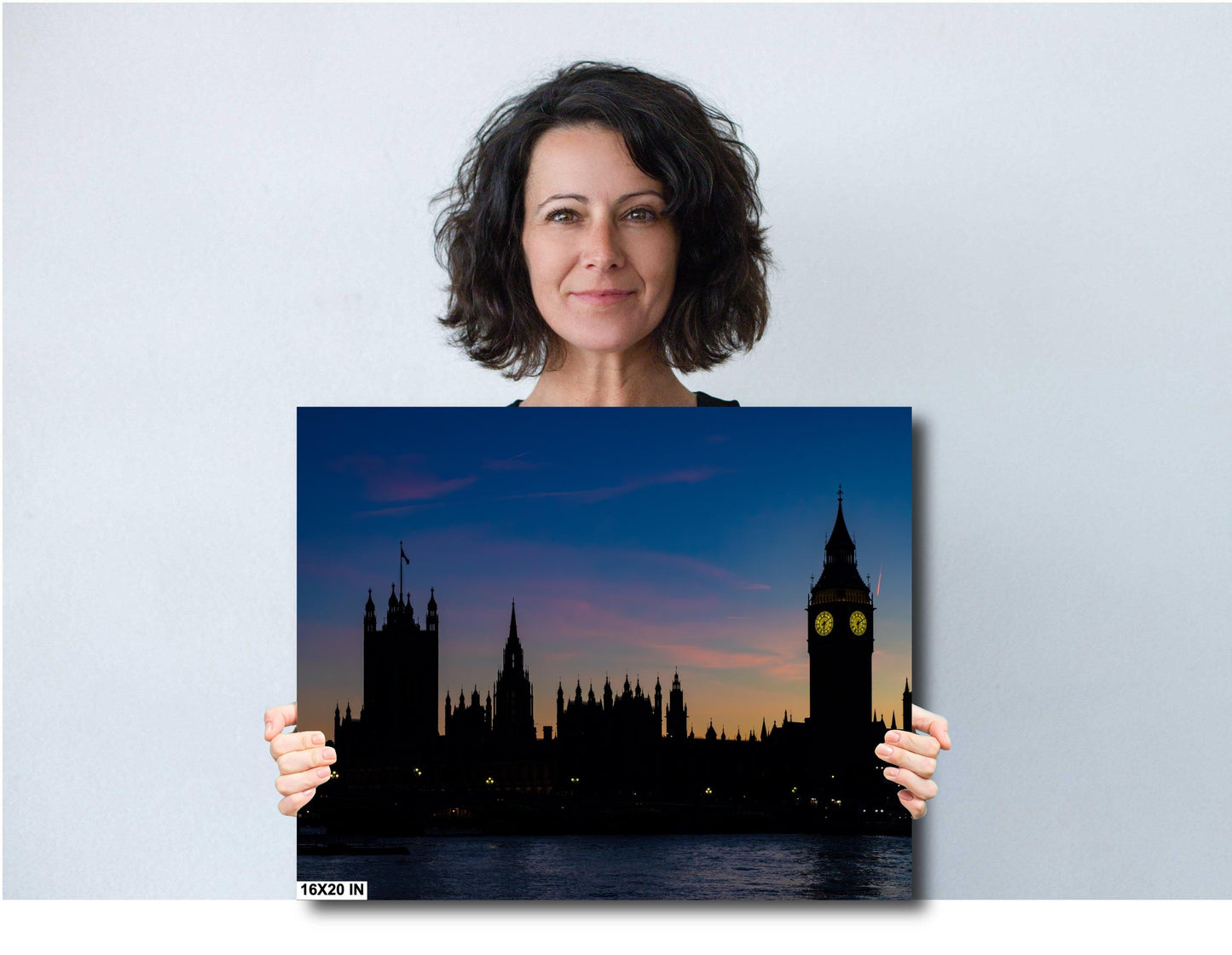 London Skyline Sunset, Queen Elizabeth Tower, Big Ben, Iconic London, Parliament Silhouette, Sunset, Twilight, Architectural Silhouette