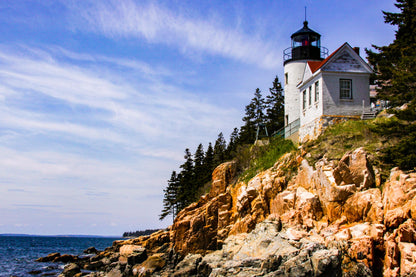 Bass Harbor Lighthouse, Maine Coast, Acadia National Park, Coastal Landscape, New England Lighthouse, Scenic Maine, Historic Lighthouse